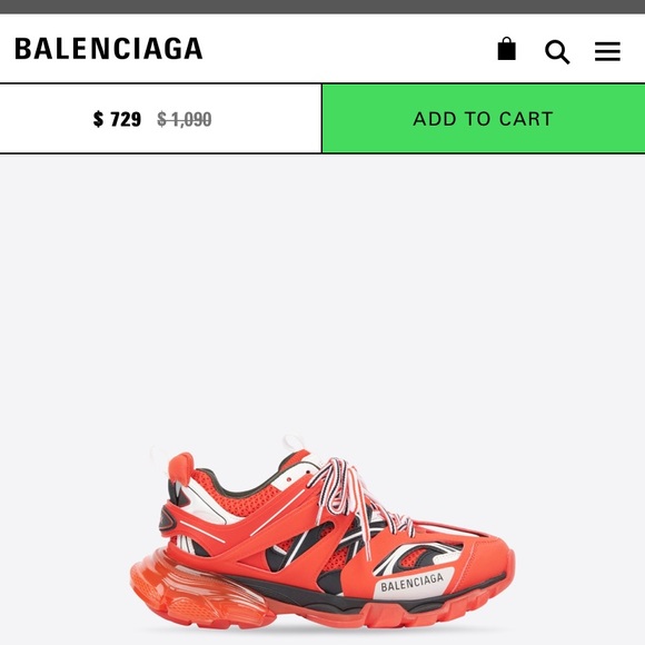 Men’s Red Balenciaga Shoes - Picture 6 of 6